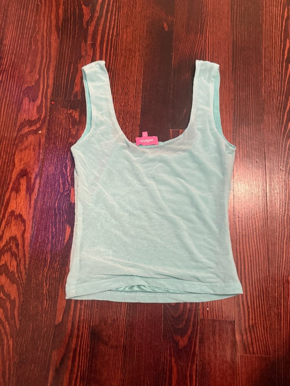 Blue Edikted Isiadora Beaded Scoop Neck Tank Top Size XS - Picture 3 of 4